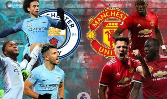  曼城德比大战三球完胜曼联  